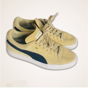 Puma Suede Classic Athletic Shoes Sand Beige Sneakers Size 6